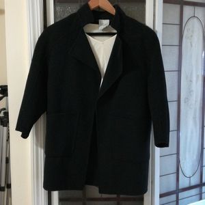 Cocoon wool coat